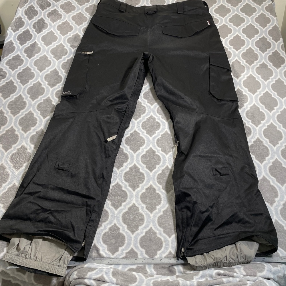 Burton Snow Pants Men XL Black DryRide Cargo Ski Snowboard Pants Winter